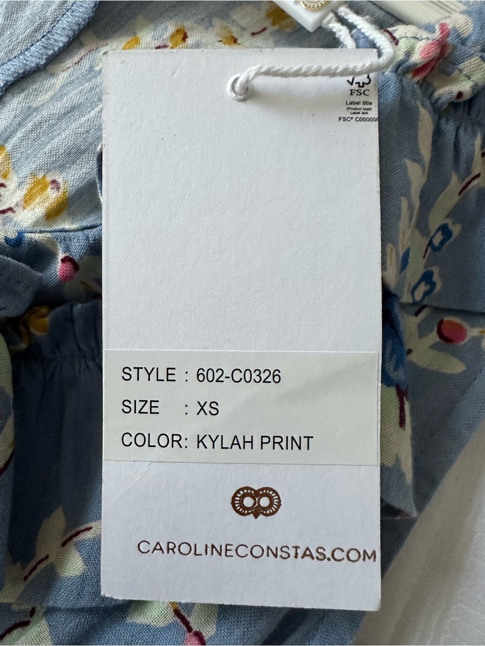NWT Caroline Constas Kylah Print Floral Mini Dress XS - Picture 15 of 16